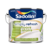 Sadolin Simply Refresh Floors & Stairs - напівматова фарба нового покоління «два в одному» для підлоги та сходів, безбарвна, база BC, 2.33 л