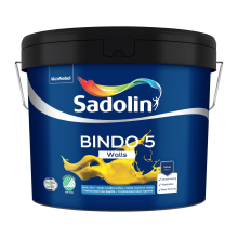 Sadolin Bindo 5 - глибокоматова емульсійна фарба для стін, безбарвна, база BC, 8.37 л