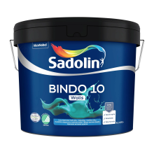 Sadolin Bindo 10 - матова емульсійна фарба для стін, біла, база BW, 9 л