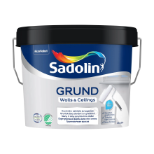 Sadolin Grund - глибокоматова ґрунтовка на водній основі для стін та стелі, біла, база BW, 2.5 л