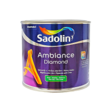 Sadolin Ambiance Diamond - матова акрилова фарба для стін та стелі, безбарвна, база BC, 0.465 л