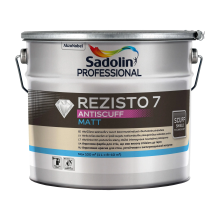 Sadolin Professional Rezisto 7 Antiscuff - матова зносостійка акрилова фарба для стін, біла, база BW, 10 л – Інтернет-магазин ШЛІФАРБ Sadolin Professional Rezisto 7 Antiscuff - матова зносостійка акрилова фарба для стін, біла, база BW, 10 л