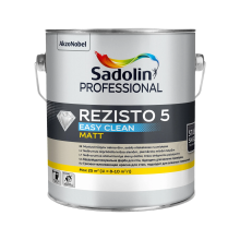 Sadolin Professional Rezisto 5 - глибокоматова брудовідштовхувальна акрилова фарба для стін, біла, база BW, 2.5 л – Інтернет-магазин ШЛІФАРБ Sadolin Professional Rezisto 5 - глибокоматова брудовідштовхувальна акрилова фарба для стін, біла, база BW, 2.5 л