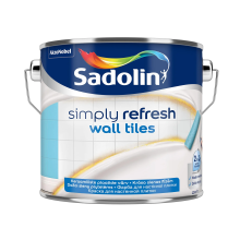 Sadolin Simply Refresh Wall Tiles - напівматова фарба нового покоління «два в одному» для керамічної настінної плитки, безбарвна, база BC, 2.33 л