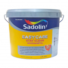 Sadolin EasyCare Wood&Metal - напівматова фарба на водній основі для дерева та металу, біла, база BW, 2.75 л