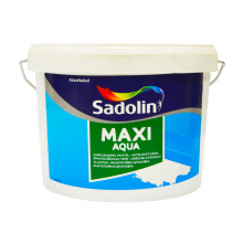 Sadolin Maxi Aqua - акрилова шпаклівка для стін та стелі, дрібнозерниста, вологостійка, легка, сіра, 2.5 л