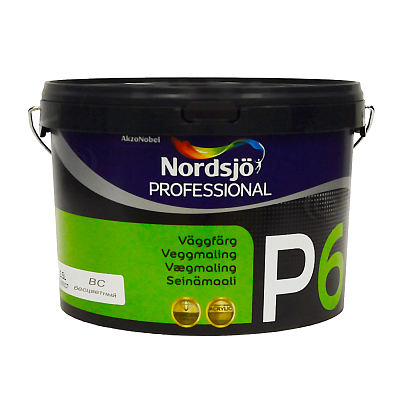 Акрилова фарба Sadolin Professional P6 для стін та стелі, безбарвна, BC, 2.33 л