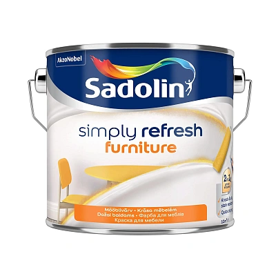 Фарба 2-в-1 Sadolin Simply Refresh Furniture для меблів, матова, безбарвна, BC, 2.33 л
